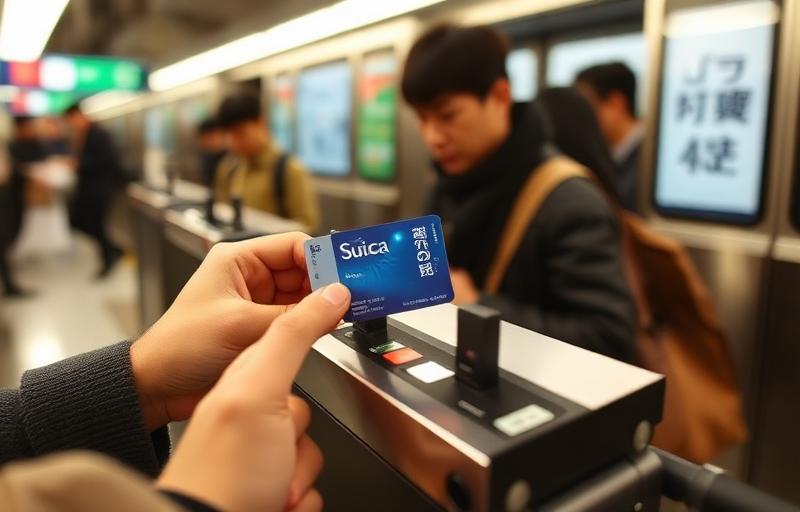 Shinkansen in stazione con passeggeri in attesa sul binario
